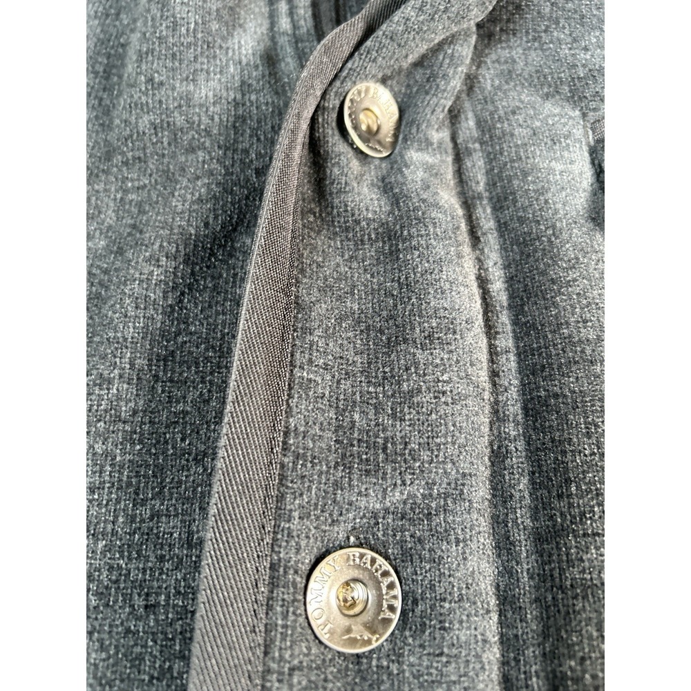 Tommy Bahama fleece jacket gray soft lining zip and button large - Picture 3 of 9